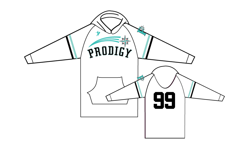 KC Prodigy - Brooks - White Hoodie